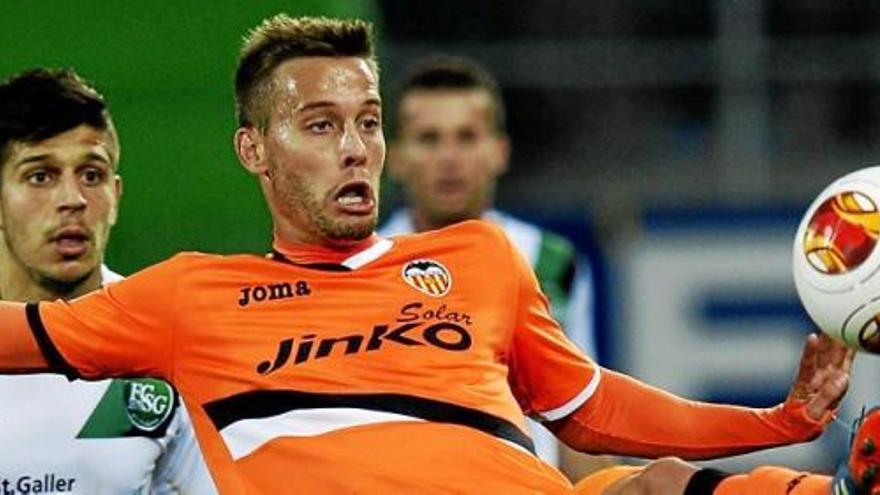 Sergio Canales en un partido contral el St. Gallen