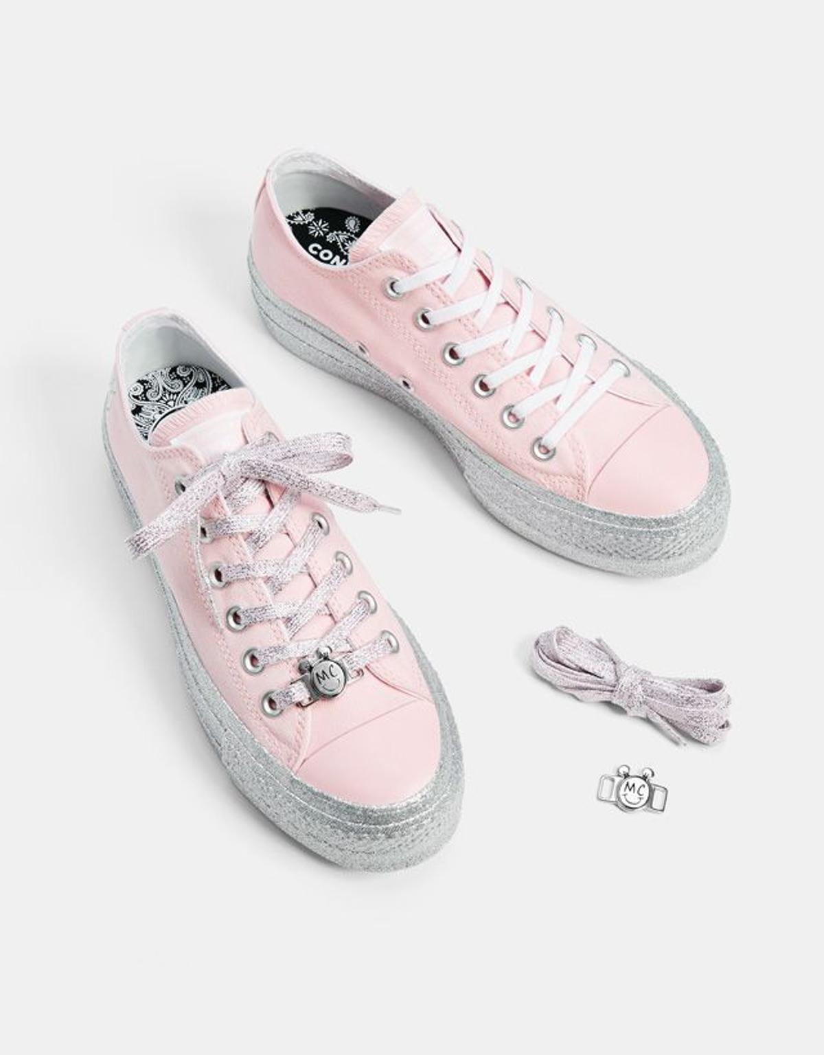 Zapatillas rosas de Converse X Miley Cyrus
