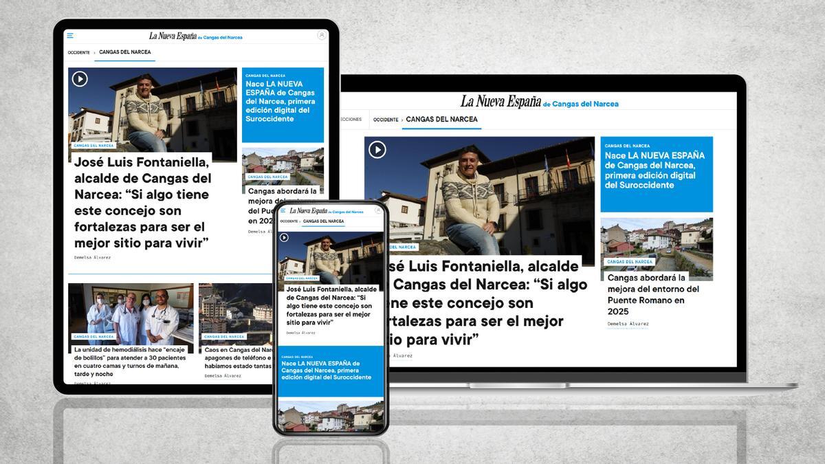 Nace LA NUEVA ESPAÑA de Cangas del Narcea, primera edición digital del Suroccidente