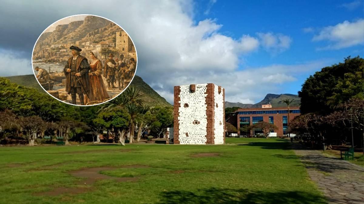Parece sacada de la Edad Media, pero está en Canarias: la torre del siglo XV que domina San Sebastián de La Gomera