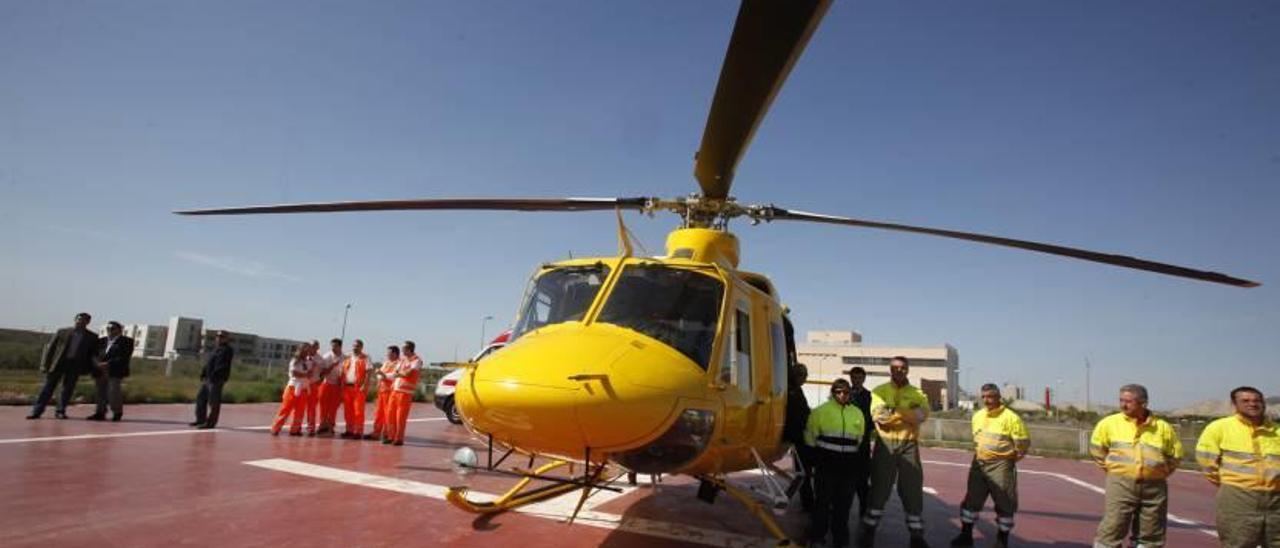 Sanidad recuperará la asistencia médica de emergencias en helicóptero