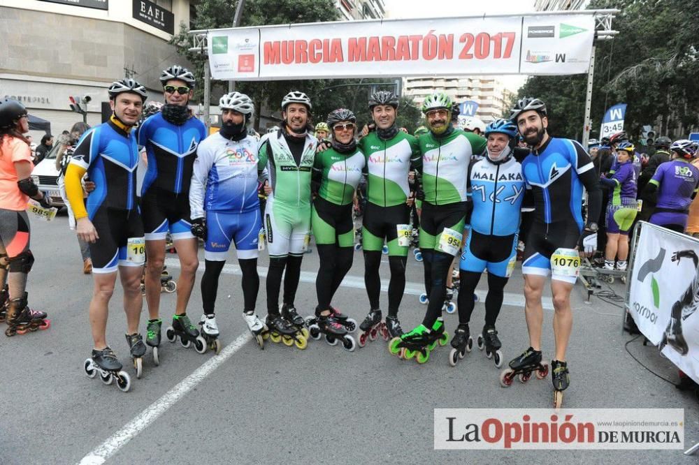 Murcia Maratón. Salida patinadores