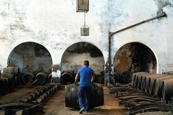 The Oak Cooperage. Argueso sherry winery. Sanlucar de Barrameda. Cadiz. Spain