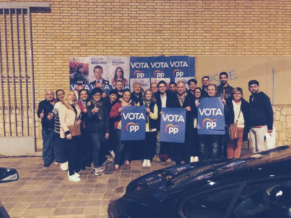 Primera noche electoral de PP de Moncada.