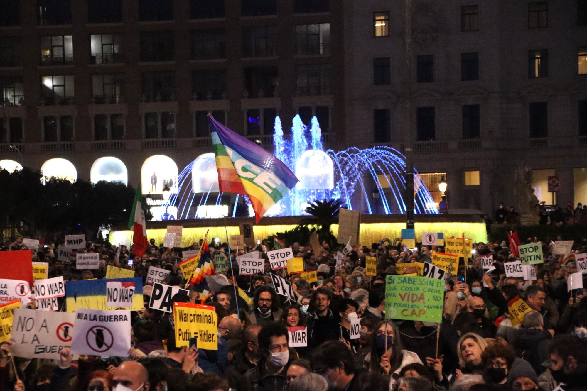 Manifestació 'No a la Guerra' a Barcelona