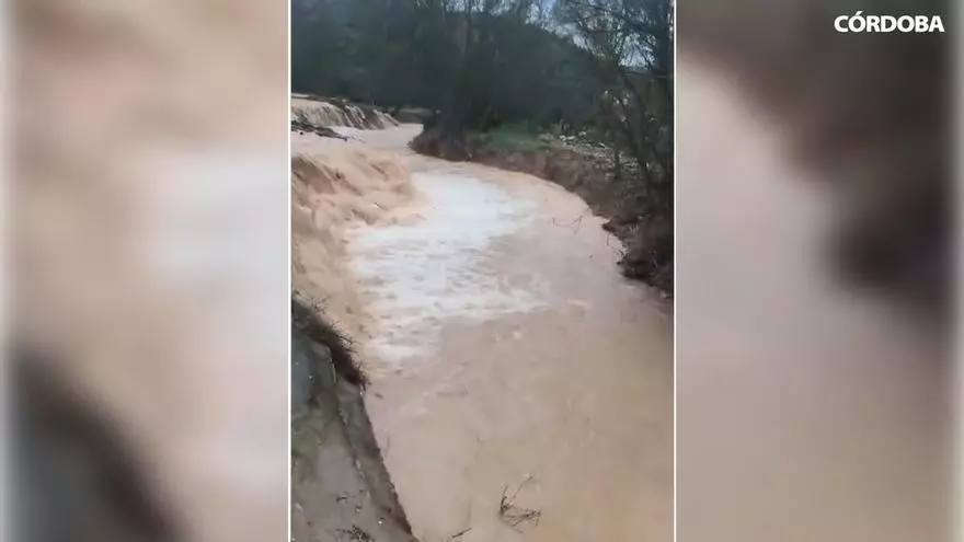 Inundaciones en la aldea de Fuente Grande (Almedinilla)