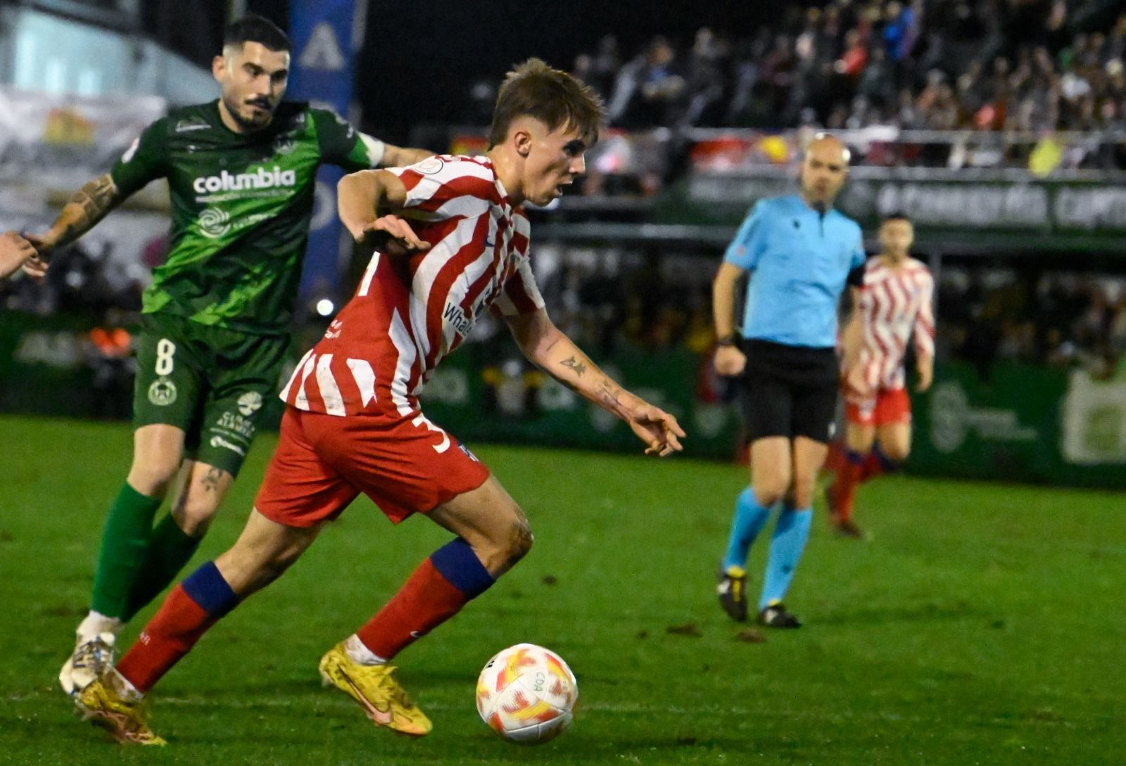 Pablo Barrios, el canterano que marcó en el partido de Copa ante el Arenteiro.