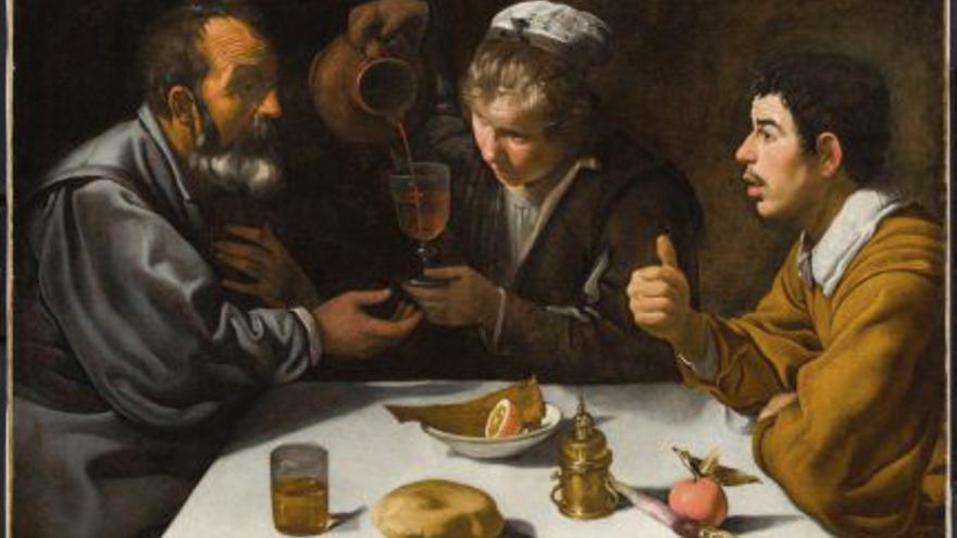 Velázquez: Escena de taverna, c. 1618-1619