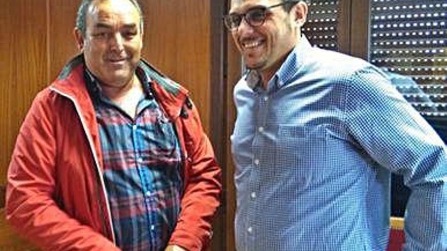Del Bien, junto a Luis Segovia, durante la elección de diputados.