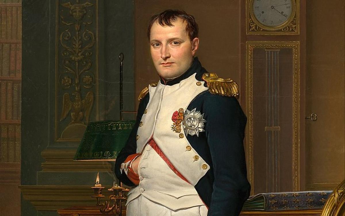 Un retrato de Napoleón.