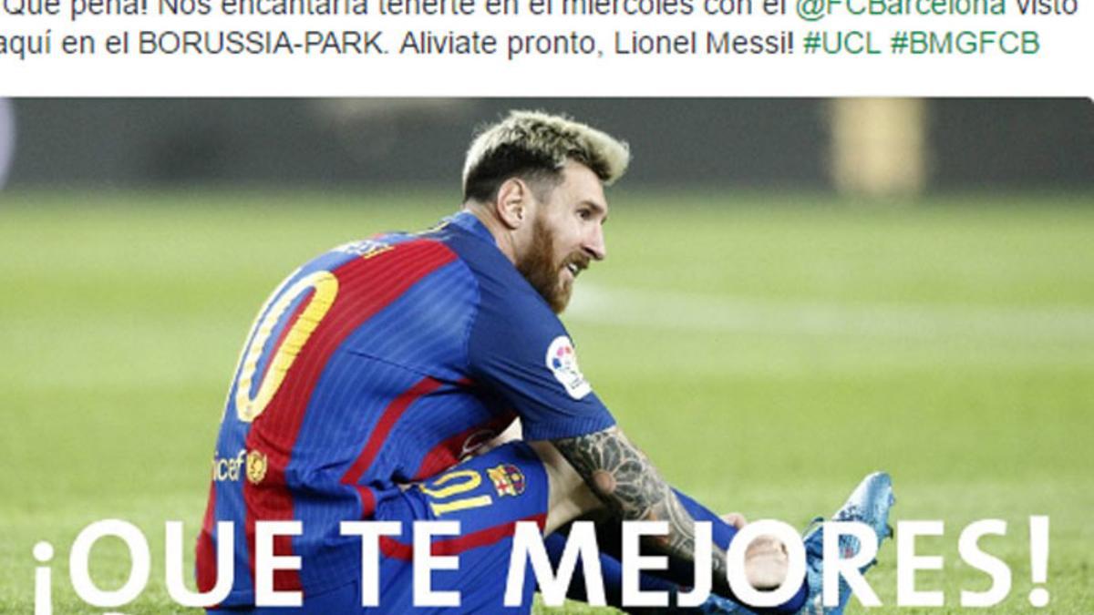 El Borussia M. se acordó de Messi