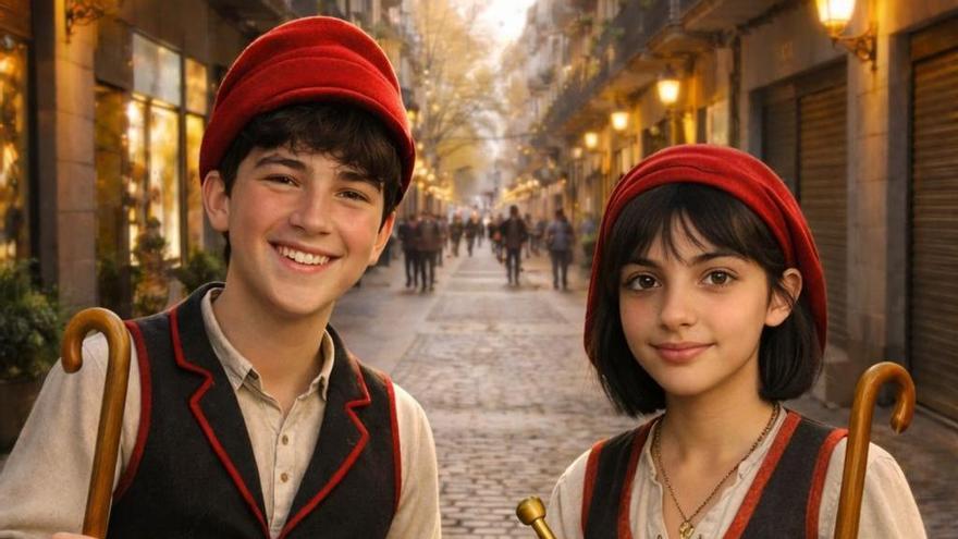 Pastorets fets amb IA al carrer del Born de Manresa