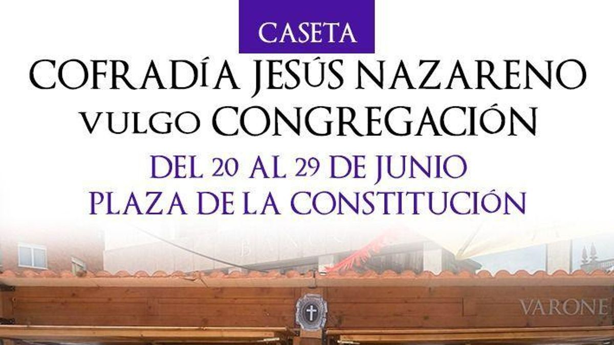 Jesús Nazareno Vulgo Congregación pone una caseta en San Pedro