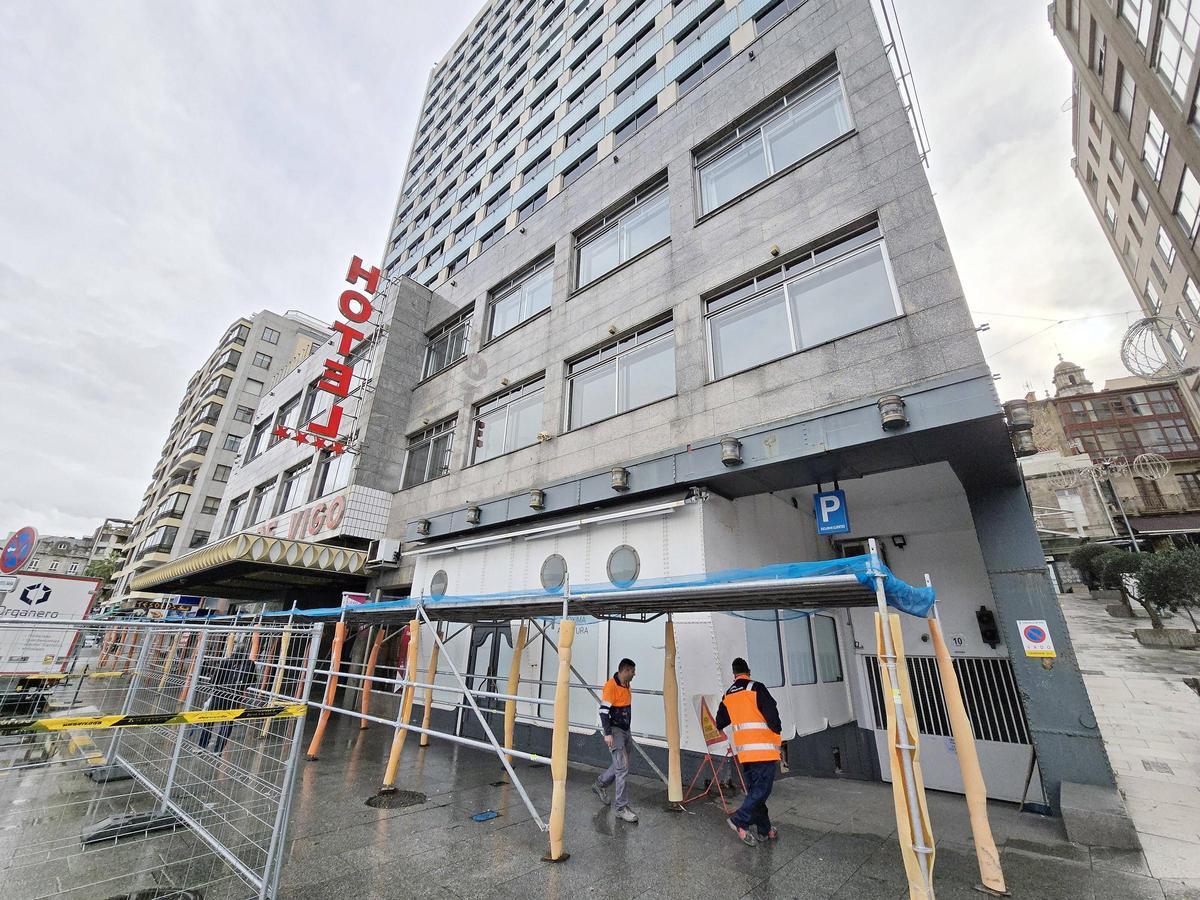 Comienzan las obras en el interior del Hotel Bahía de Vigo