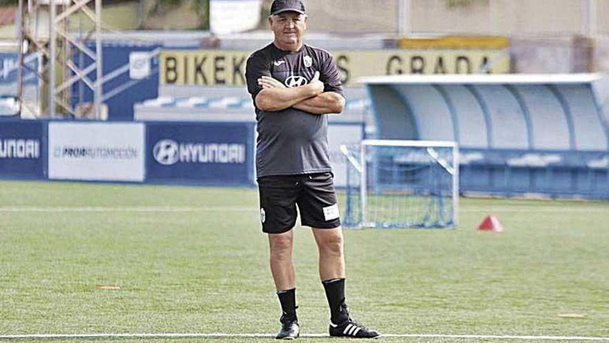 Manix Mandiola durante el entrenamiento en Son Malferit.