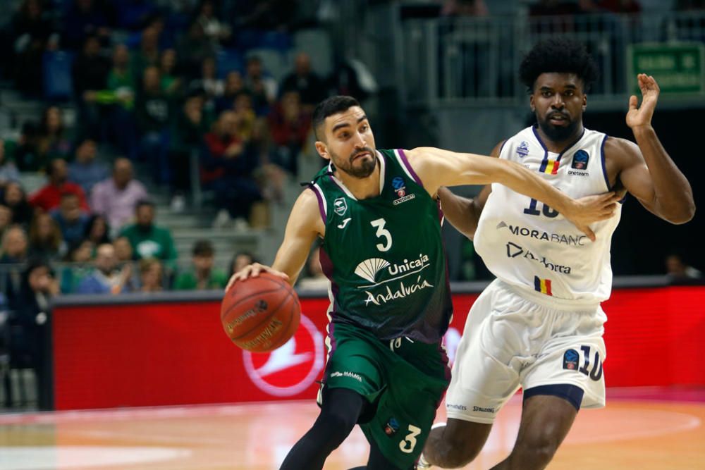 Alberto Díaz, Jaime Fernández y Rubén Guerrero aúpan al Unicaja en el último cuarto para sumar una nueva victoria europea ante el MoraBanc que deja a los verdes a un paso de los cuartos de final y con serias opciones de acabar campeón de grupo.