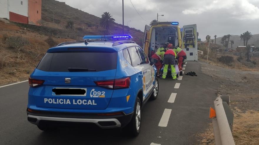 Un hombre es rescatado tras caer por una ladera en Las Palmas de Gran Canaria