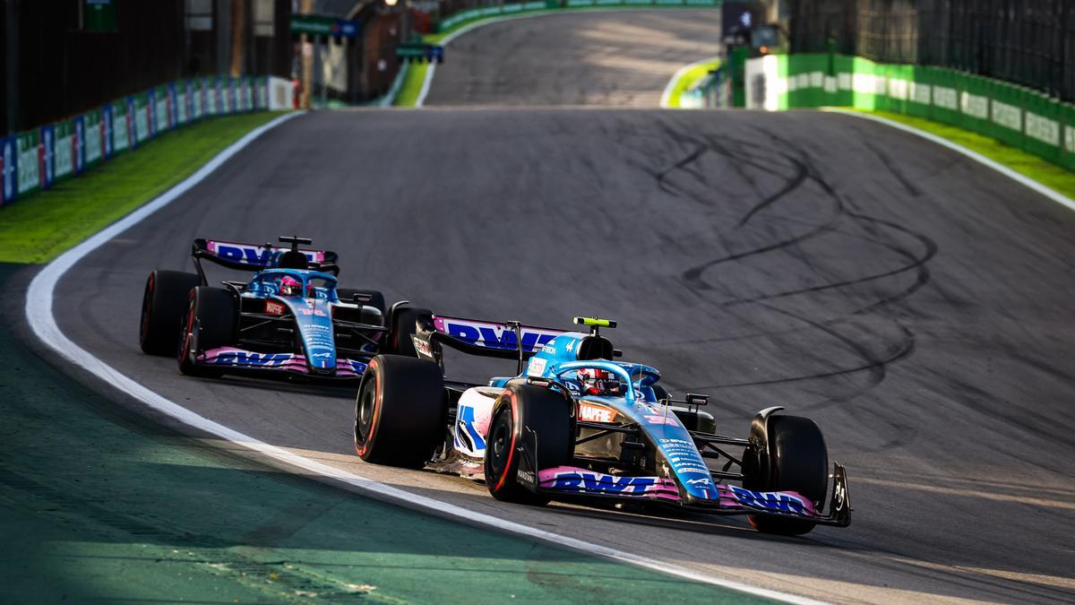 La guerra entre Esteban Ocon y Fernando Alonso se puso al rojo vivo en Brasil