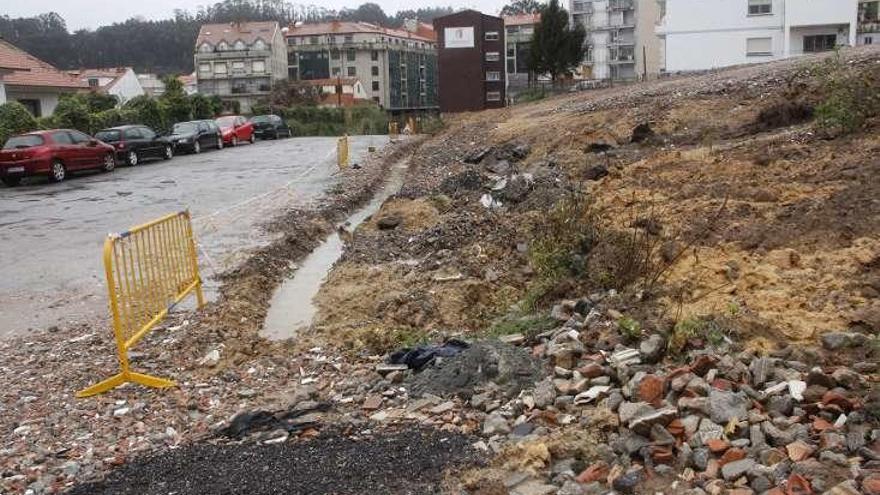 Obras en el aparcamiento de Altamira. // S.Á.