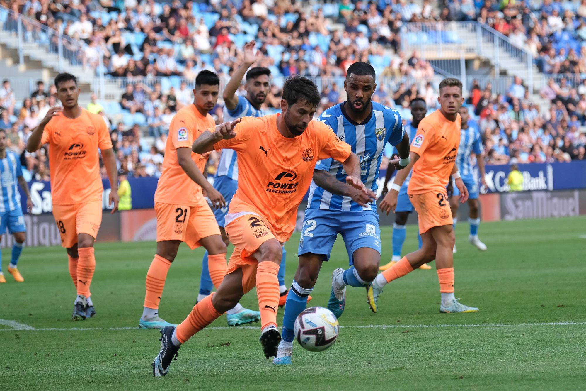 El Málaga CF - UD Ibiza, último partido de la Liga 22/23, en imágenes