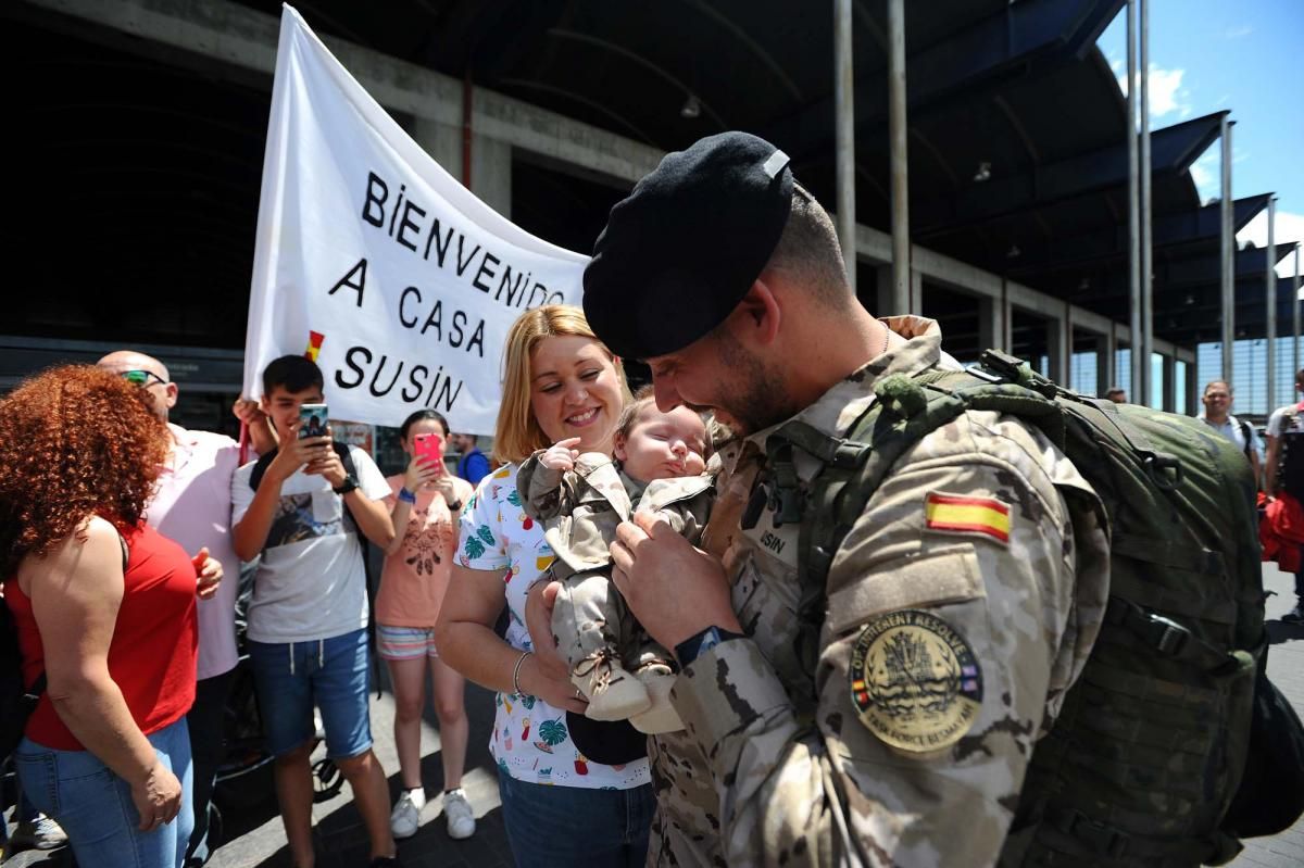 Los militares de la Guzmán el Bueno X desplegados en Irak regresan a casa