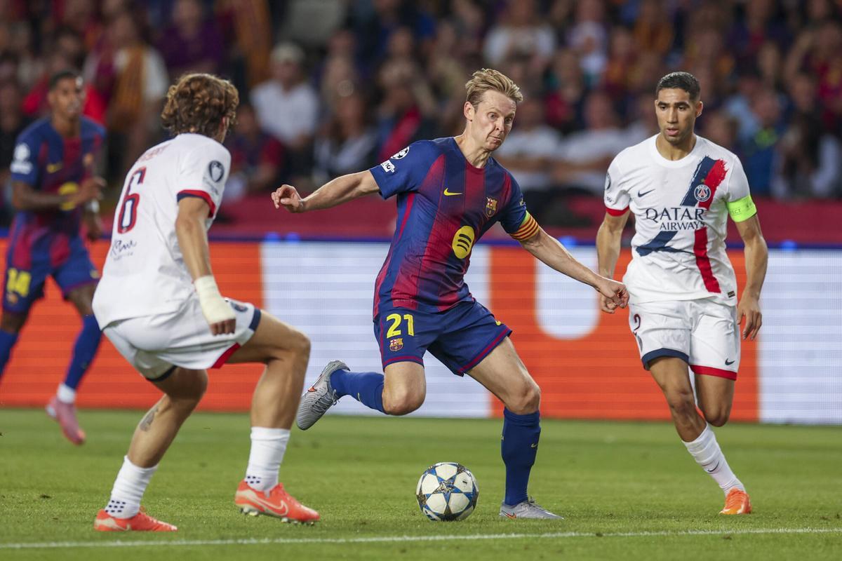 Frenkie de Jong, contra el PSG