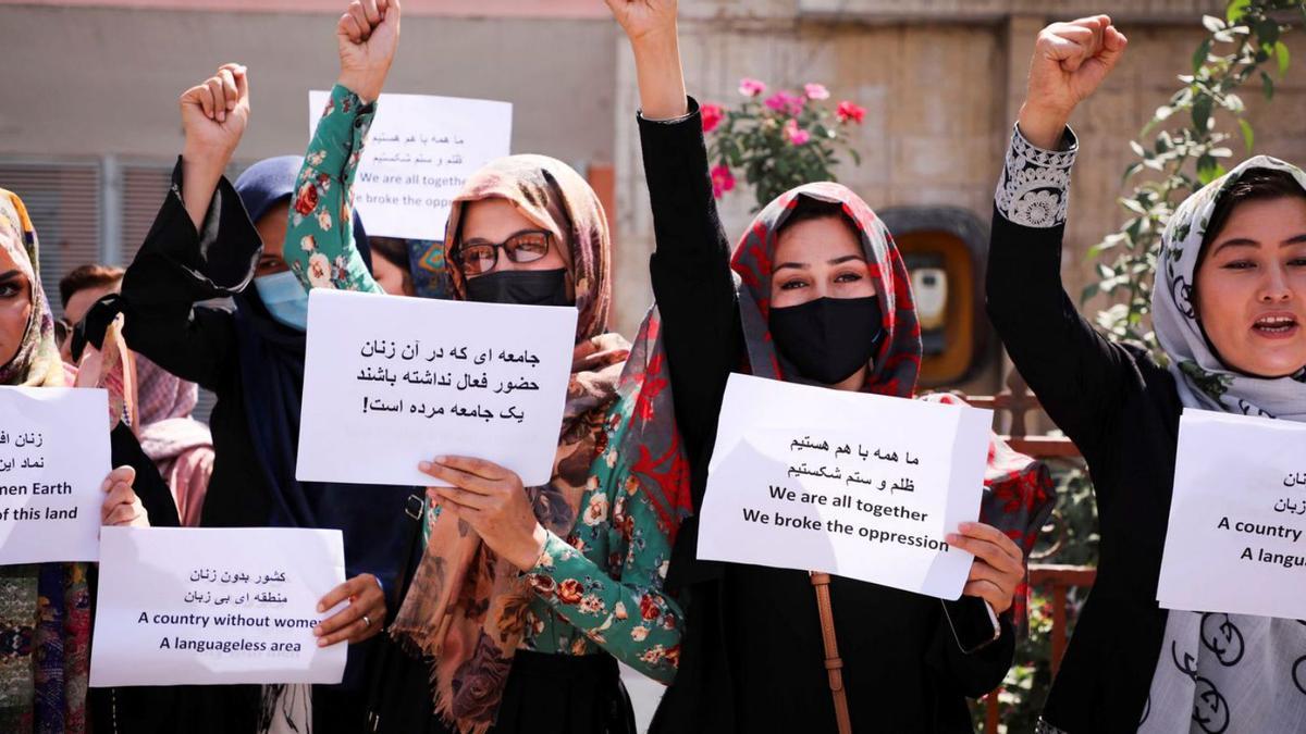 Activistes pels drets de les dones a Kabul | REUTERS