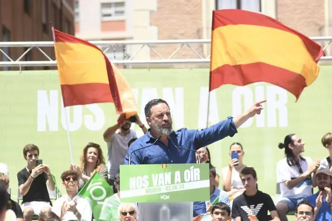 Acto de Santiago Abascal y Jorge Buxadé en Murcia