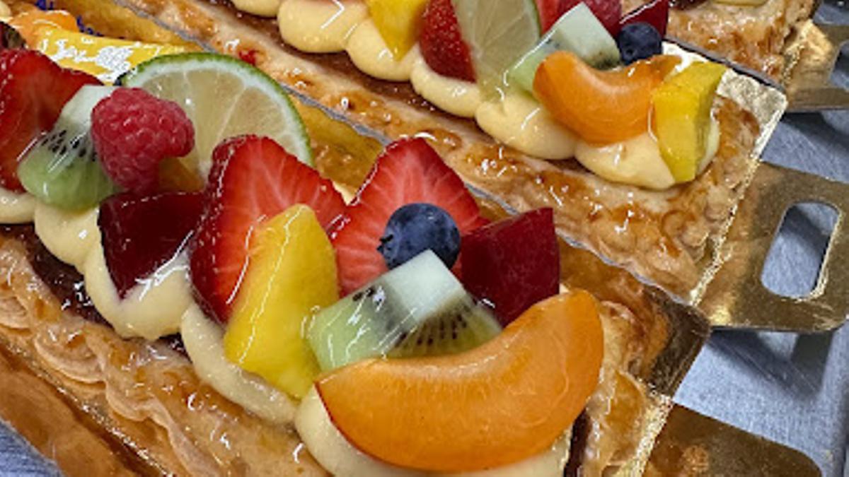 Un pastel de una de las mejores pastelerías de Vilanova i la Geltrú.