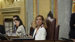 Archivo - La presidenta del Congreso, Meritxell Batet, en una sesión plenaria, en el Congreso de los Diputados, a 30 de junio de 2022, en Madrid (España).