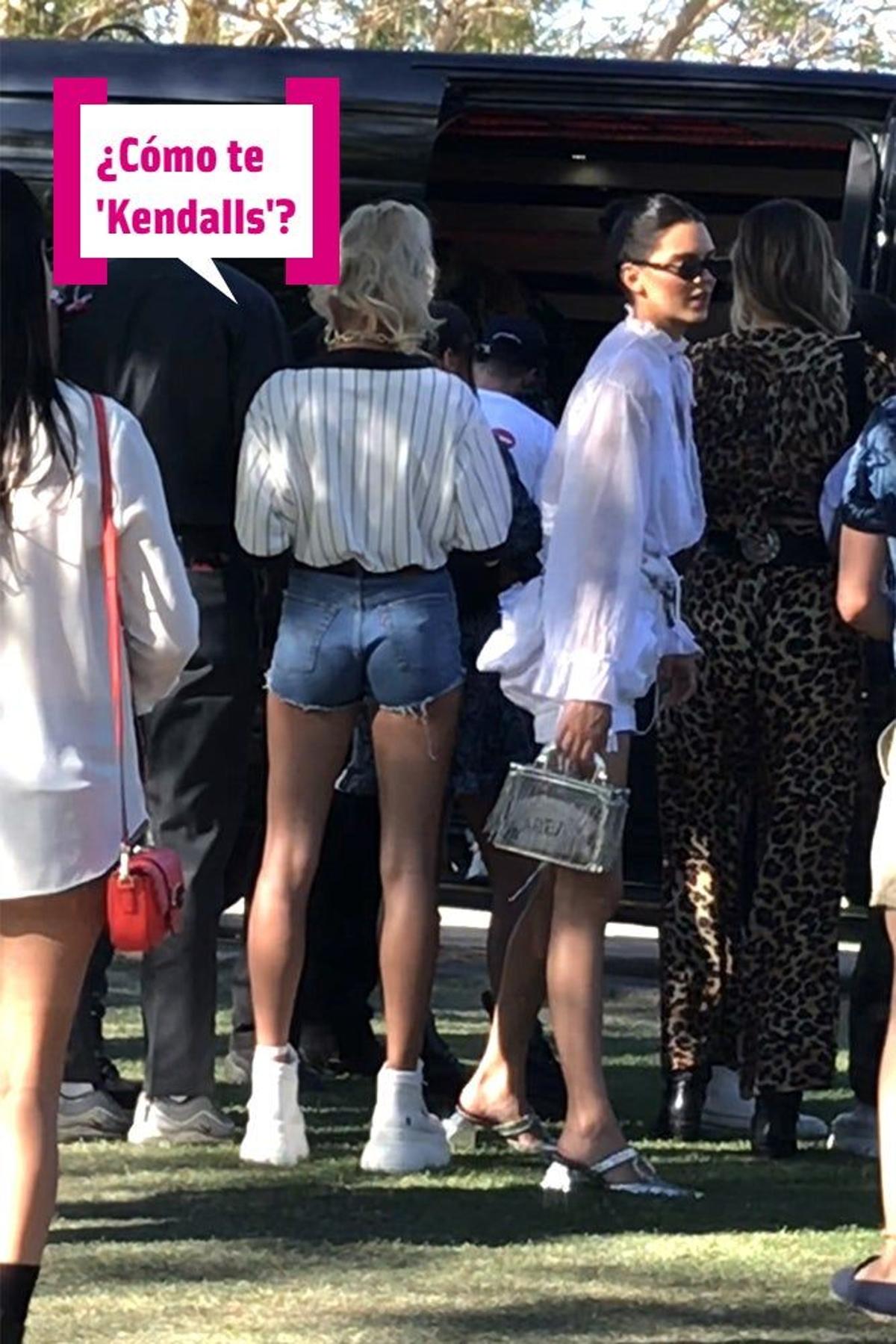 Hailey Bieber en busca de Kendall Jenner en Coachella