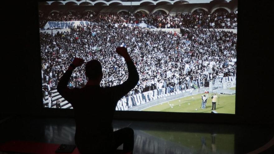 Uno de los vídeos de la muestra «El estadio del arte».