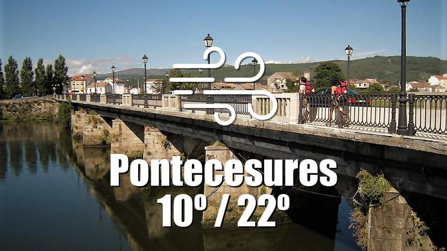 El tiempo en Pontecesures: previsión meteorológica para hoy, viernes 22 de marzo