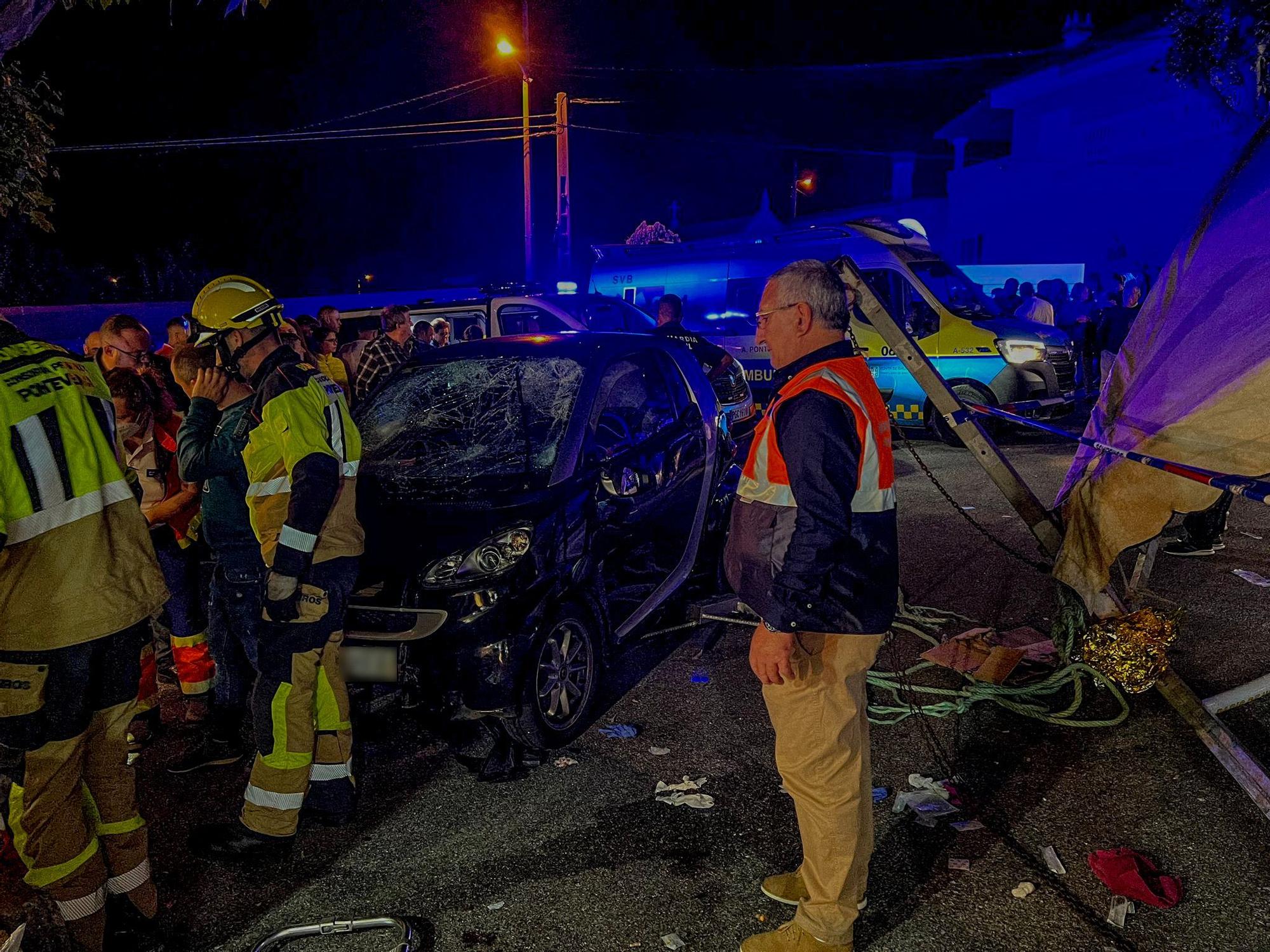 Un atropello múltiple deja varios heridos en Vilanova de Arousa