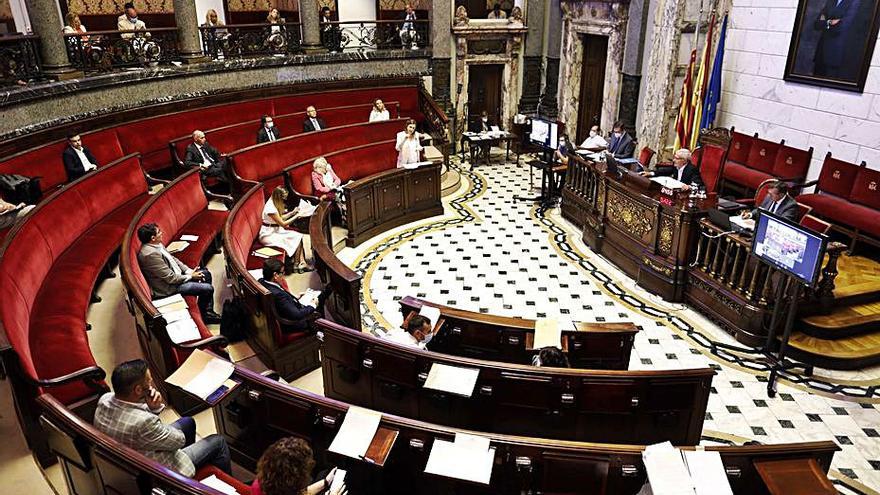 El pleno del ayuntamiento de València. | M.A.M.