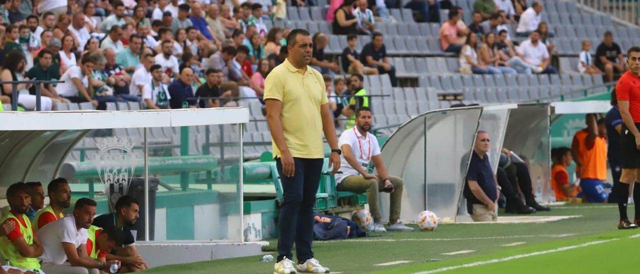 Germán Crespo, durante el encuentro ante el Sanse en El Arcángel.