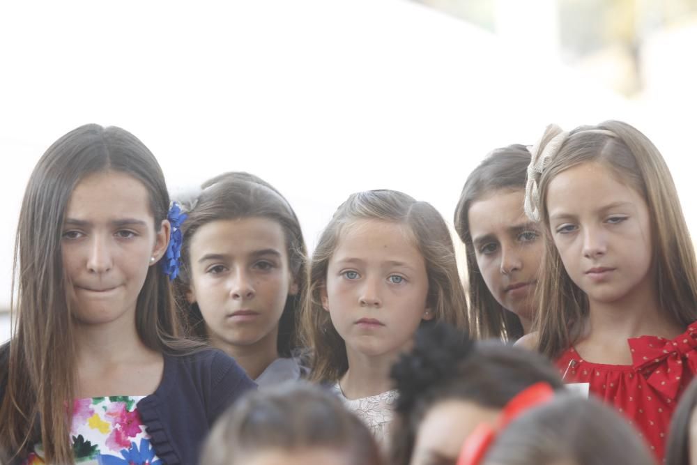 Las candidatas a la Corte de Honor Infantil, en l'Oceanogràfic