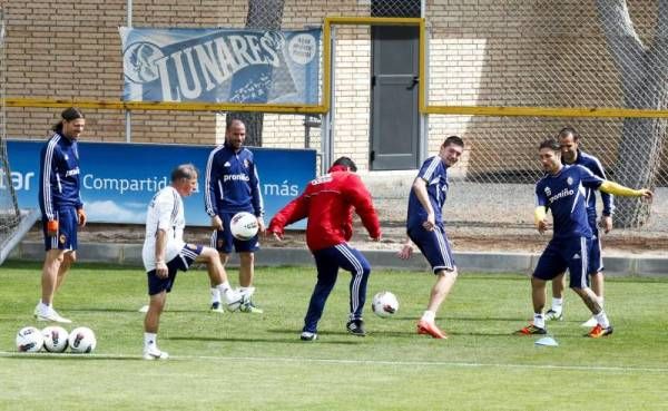 Imágenes del entrenamiento del Real Zaragoza