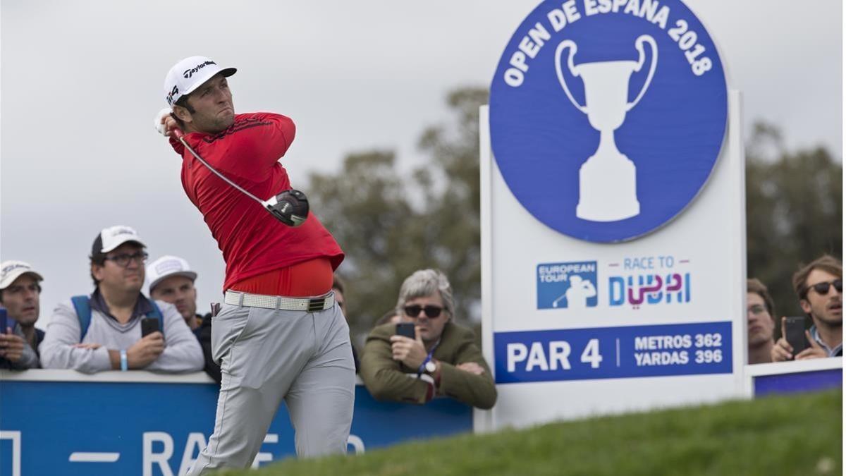 Jon Rahm, en la última jornada del Abierto de España.