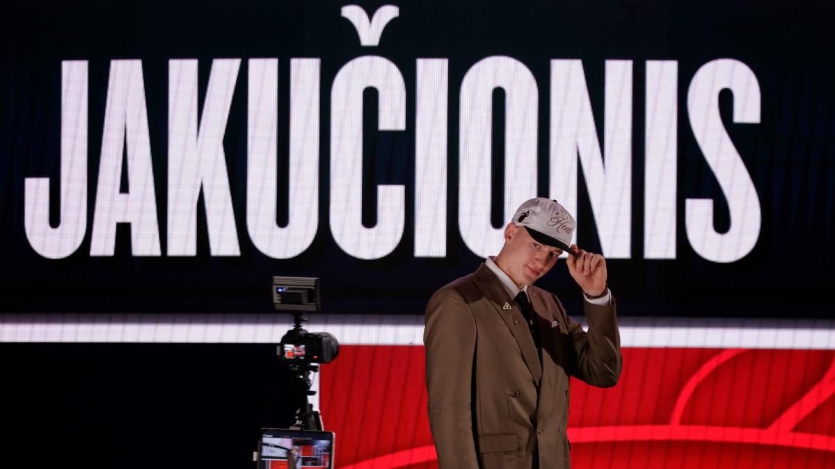 Kasparas Jakucionis was chosen in the twentieth position of the draft