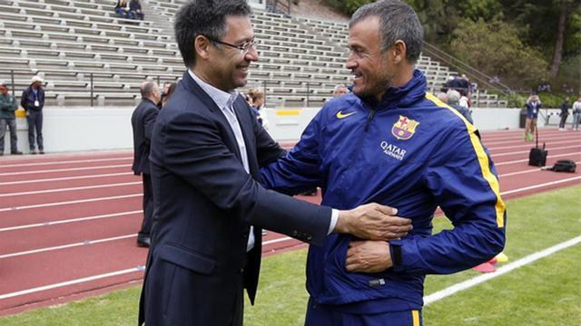 Bartomeu y Luis Enrique en una imagen de archivo