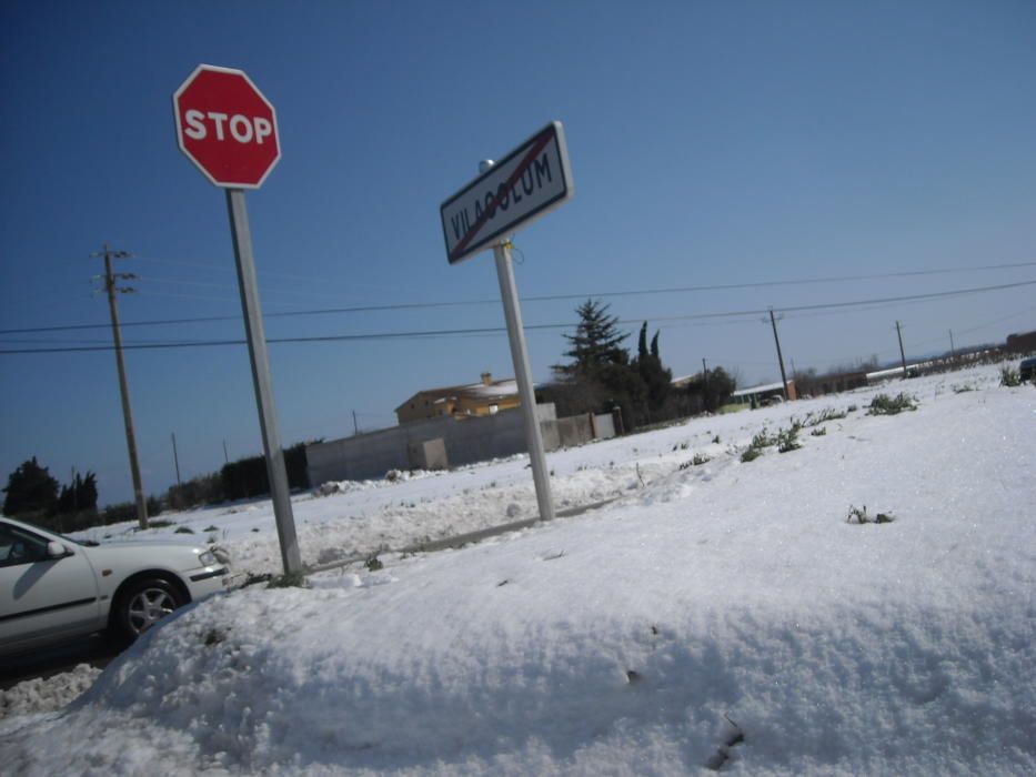 La neu va emblanquinar tota la comarca