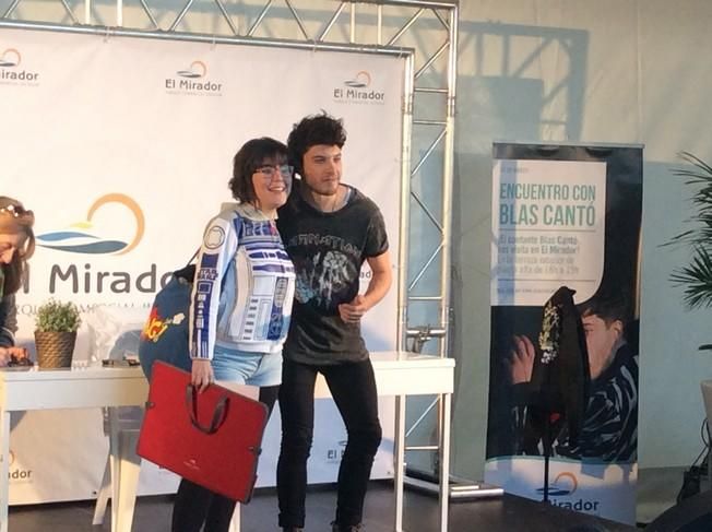 Blas Cantó, en el Centro Comercial El Mirador