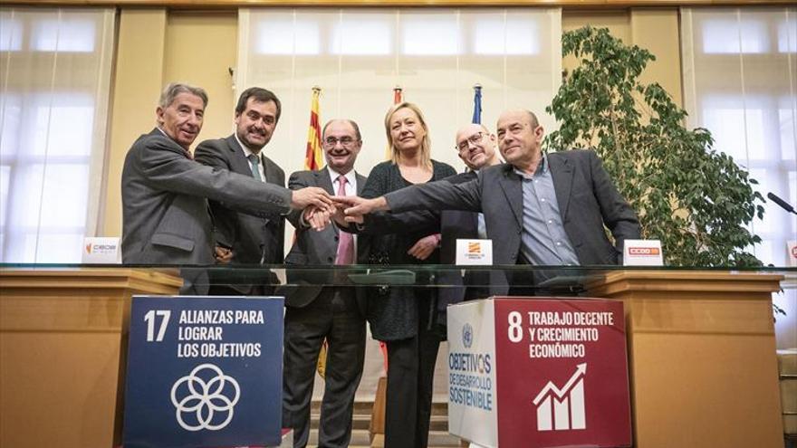 Aragón cultiva el diálogo social para capear el frenazo económico