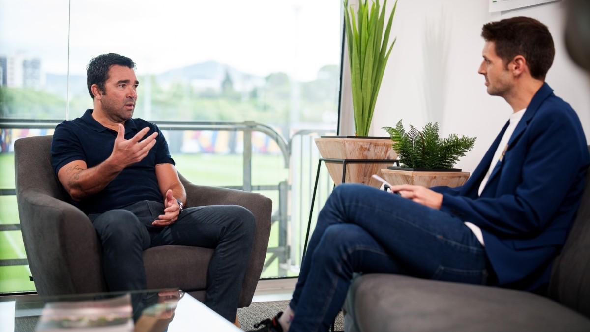 Deco, durante la entrevista a Barça One