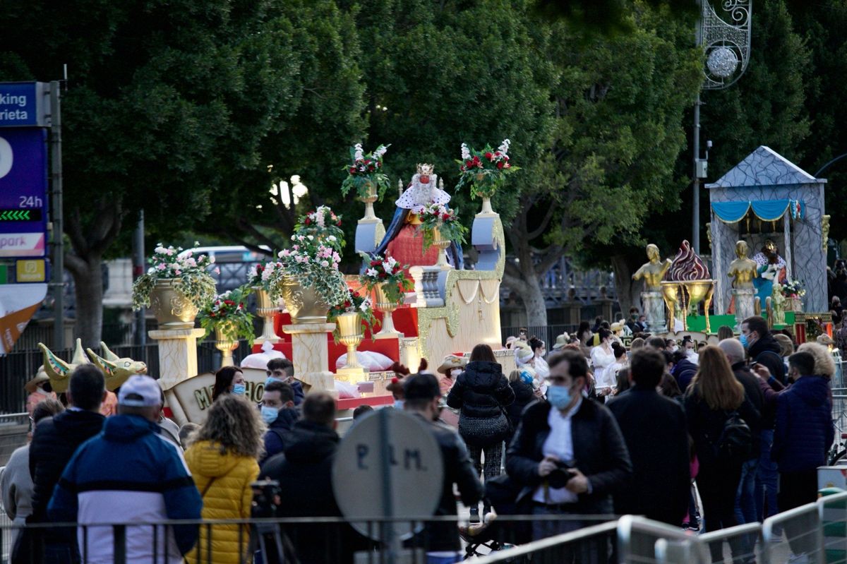 Cabalgata estática de los Reyes Magos en Murcia