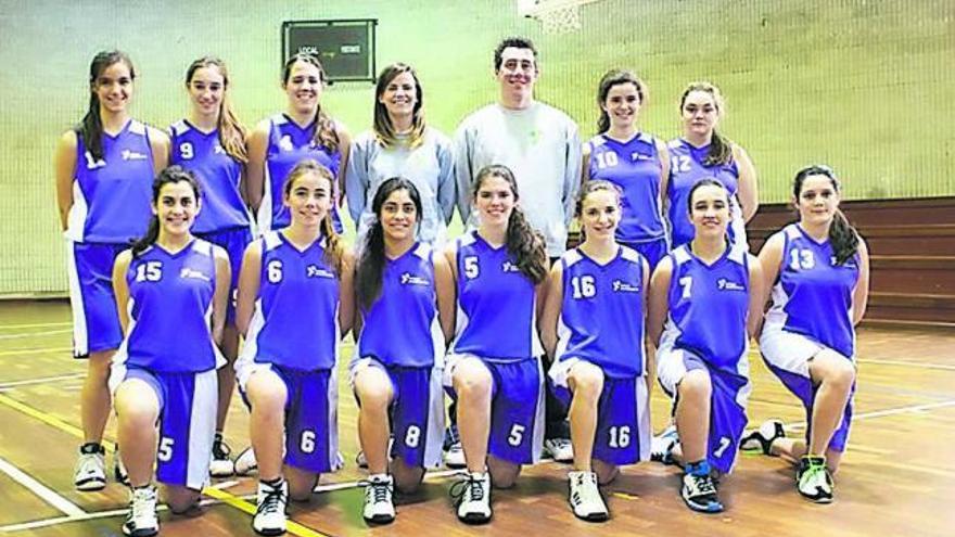 El equipo cadete de las Teresianas. | LNE