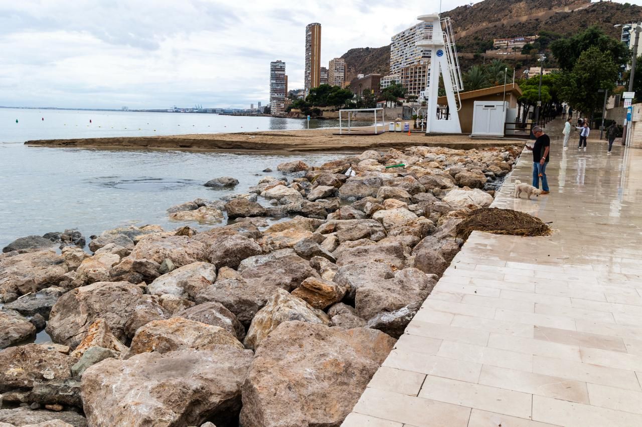 Así ha quedado la Albufereta tras las lluvias