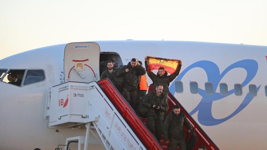 Regresan los primeros militares de la Brigada XI procedentes de una misión de la OTAN en Letonia