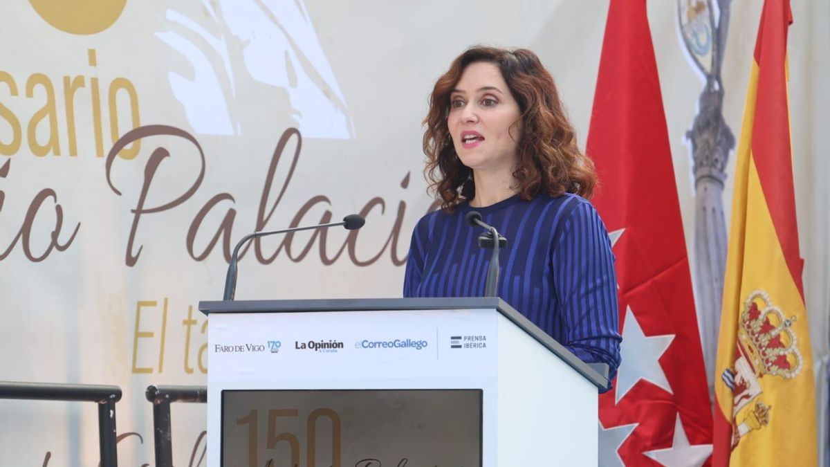 Isabel Díaz Ayuso durante su intervención.